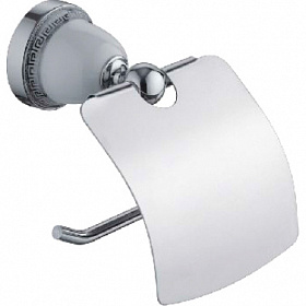 Держатель для туалетной бумаги скоба с крышкой Ledeme 36 L3603 хром